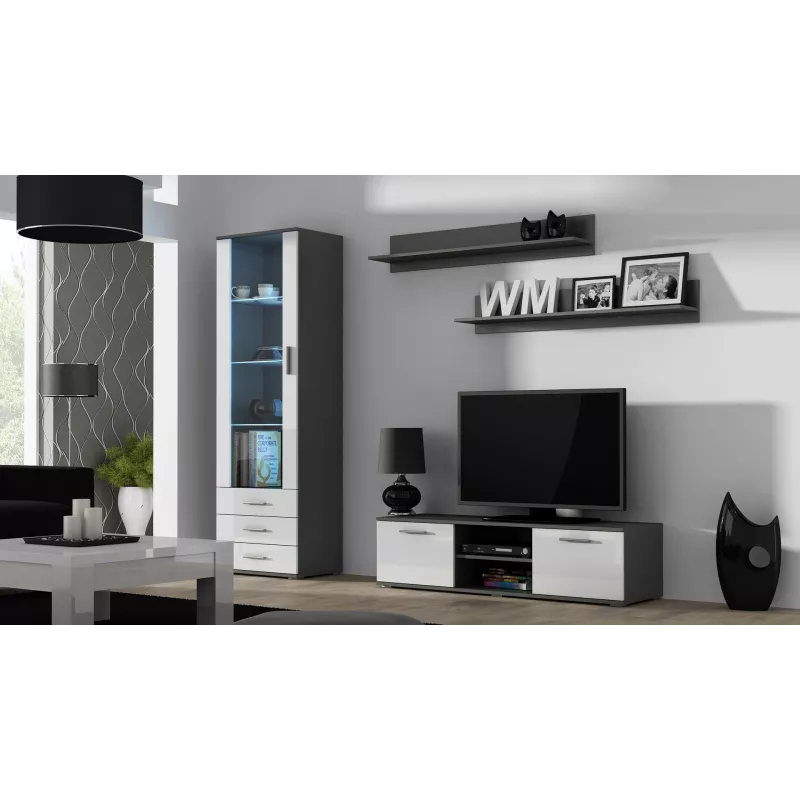 Suporte de TV para cama SOHO 140 cinzento/branco brilhante