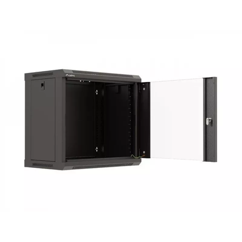 Rack de parede LANBERG WF03-5309-10B, 9U, 500×350×540 mm, carga máx. 60 kg, preto
