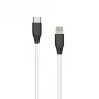 Cabo de silicone USB Type-C - Lightning (branco, 1 m)