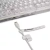 Crystal Shark, Teclado Gaming branco, layout DE, KTT