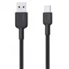 Cabo USB-A para USB-C Aukey CB-NAC1, 1 m, nylon entrançado, USB PD 60 W, USB 2.0