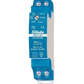 Interruptor rotativo Eltako 20000175, 1P, 230 V AC, 16 A, azul, 18 mm de largura