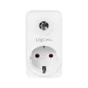 LogiLink PA0263 Ficha adaptadora com sensor crepuscular, branco, tipo F