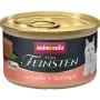 Alimento húmido para gatos animonda Vom Feinsten Salmão e aves sem cereais 85 g lata, adulto, sem glúten, sem soja