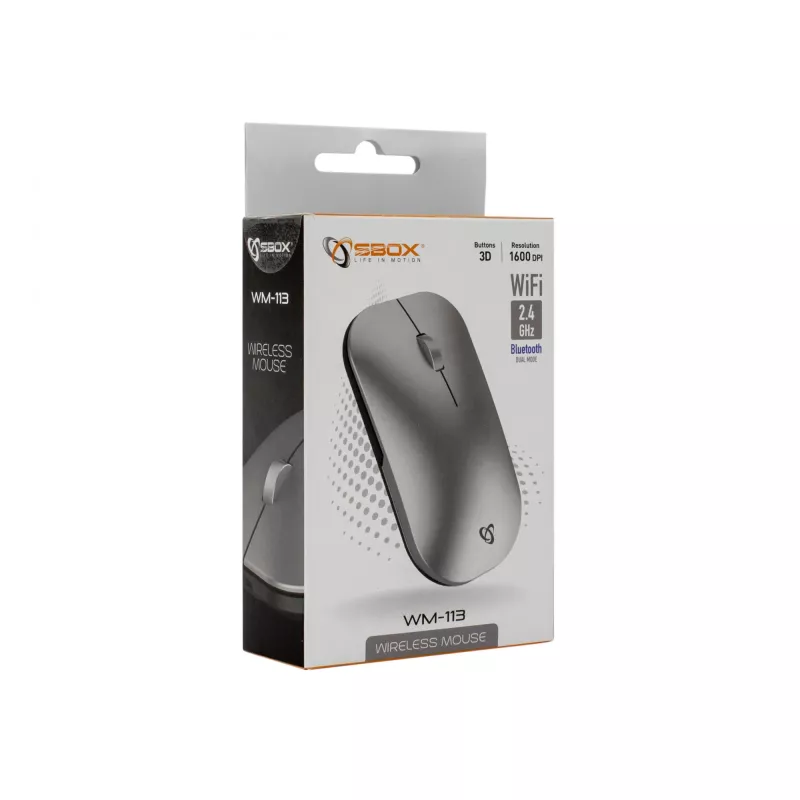 Rato SBOX WM-113 Wireless RF Wireless + Bluetooth + USB Type-C