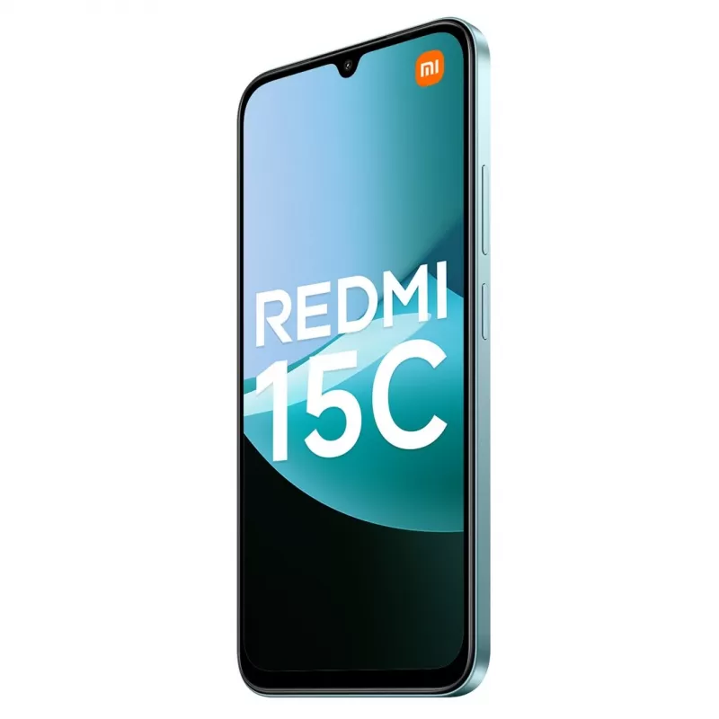 Smartphone Xiaomi Redmi 15C 6,9 polegadas 4 GB RAM 128 GB armazenamento verde menta, 6000 mAh, câmara traseira 50 MP, Helio G81-Ultra