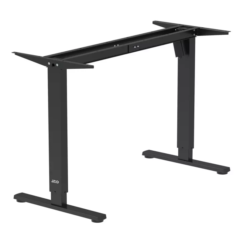Secretária com ajuste elétrico de altura Ergo Office, altura máx. 1160 mm, máx. - 80 kg, sem tampo para trabalho sentado/de pé, preto, ER-400 B