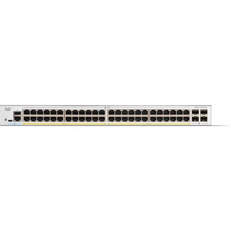 Switch gerido Cisco Catalyst 1200-48P-4G 48 Port GE PoE 4x1GE SFP