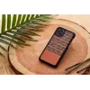 Capa para smartphone man and wood para iPhone 11 Pro Max — padrão xadrez castanho, bordo preto