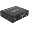 Extrator de áudio HDMI estéreo / 5.1 canais 4K, adaptador preto
