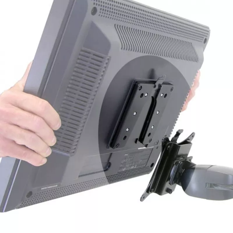 Suporte LCD Ergotron Quick Release 60-589-060 preto metal