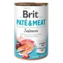 Brit Paté & Meat alimento húmido para cães com salmão, 400 g
