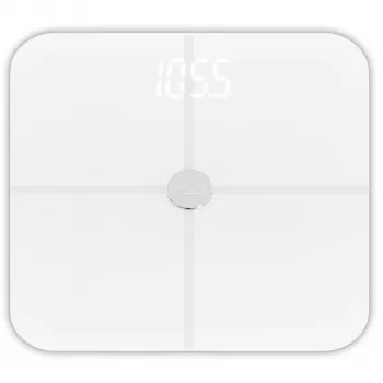 Balança de casa de banho Adler AD 8187 — peso máx. 180 kg, precisão 100 g, medição de IMC, branco