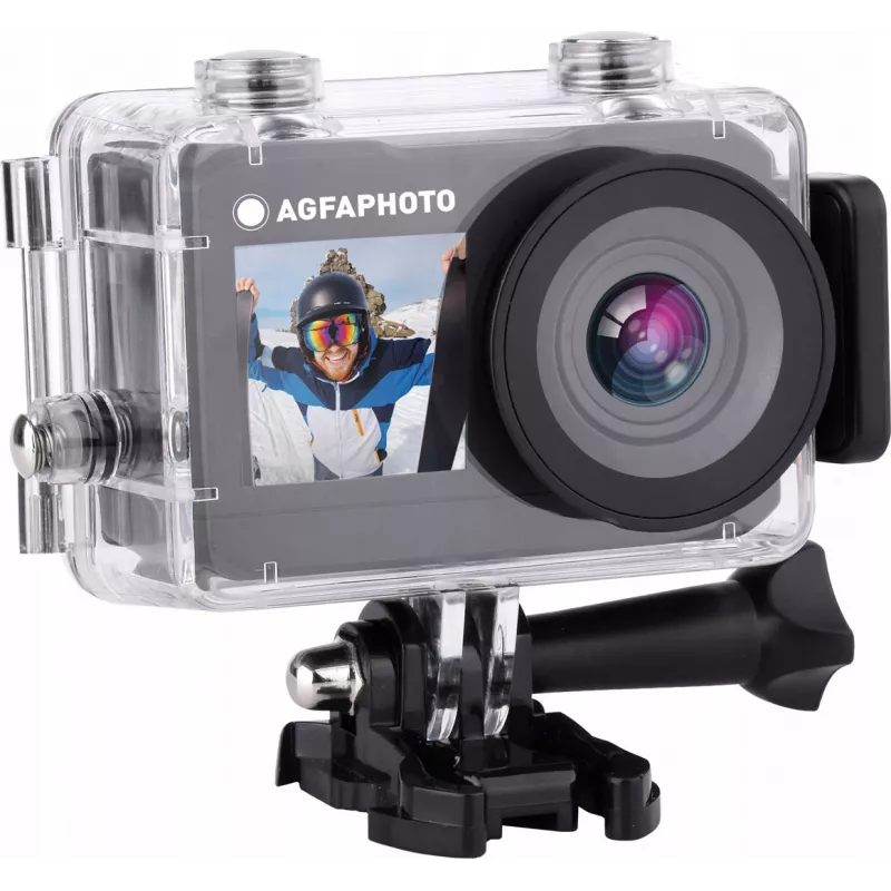 Action cam AgfaPhoto Action câmara de ação 16 MP 2K Ultra HD CMOS Wi-Fi 58 g (AC7000BK)