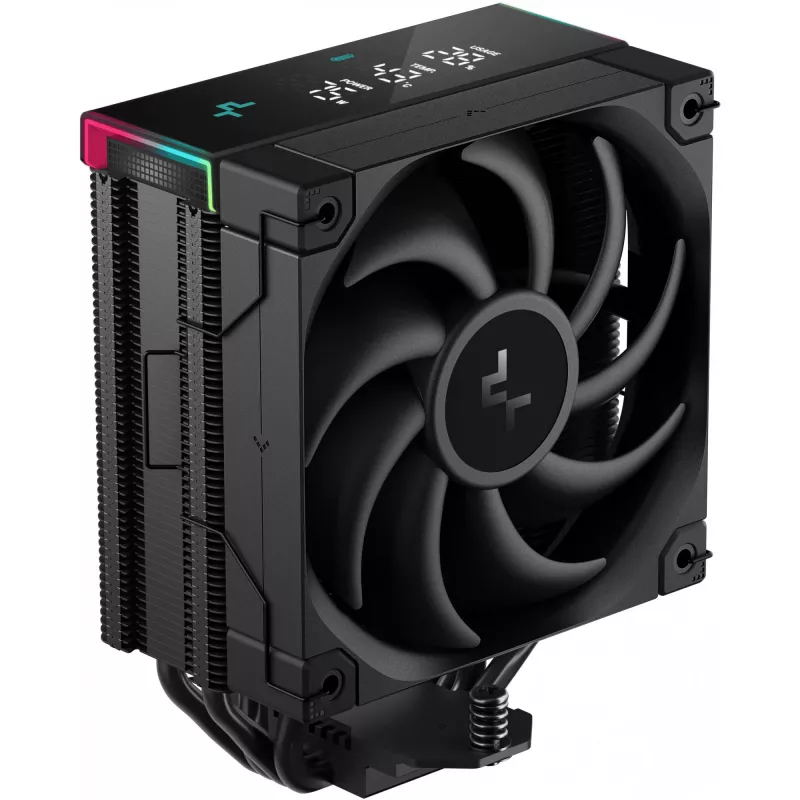 Dissipador de ar DeepCool AK400 Digital PRO — ventoinha 120 mm, PWM, 1850 rpm, FDB, suporta LGA 1700/1200/115x/AM4/AM5, preto