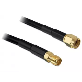 Cabo coaxial DeLOCK 2m RP-SMA CFD200 Preto