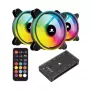 Kit de ventoinha para caixa White Shark Nebula-2 preto – ventoinha ARGB de 120 mm (kit)