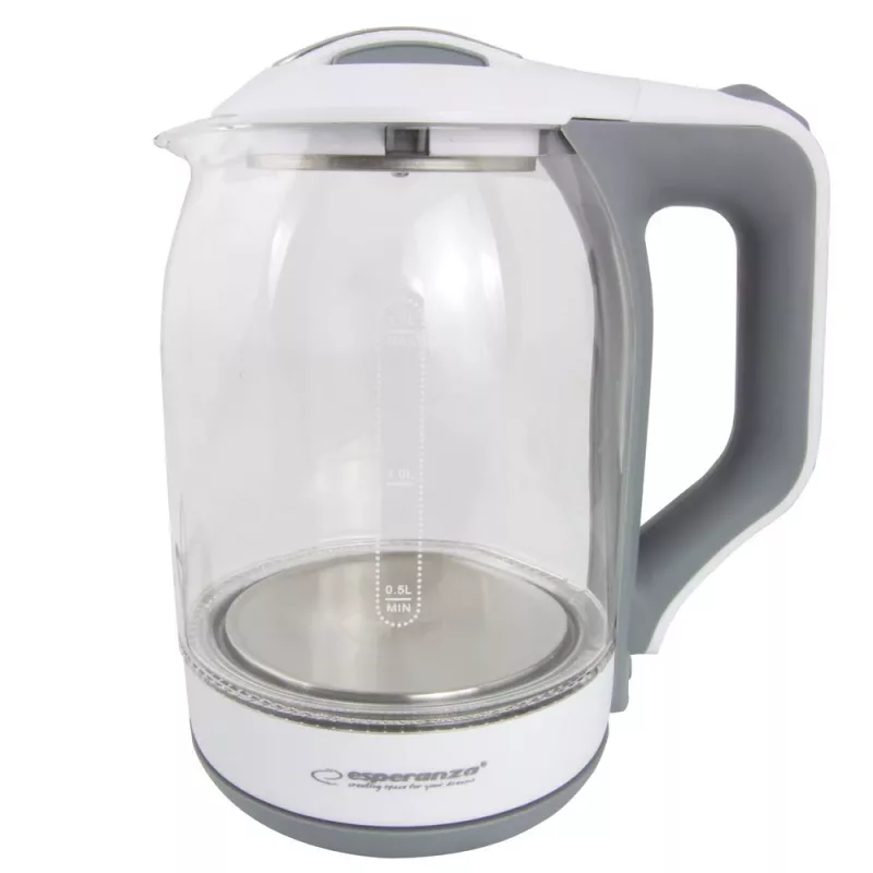 Chaleira elétrica Esperanza 1,7 L 1500 W branca multicolor
