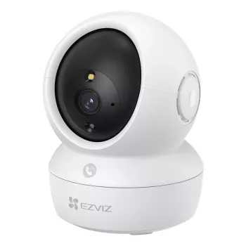 Câmara de vigilância IP EZVIZ H6c Pro 3K Indoor — 2880×1620, 4 mm, rotação de 340°, inclinação de 55°, Wi‑Fi e Ethernet, MicroSD até 512 GB