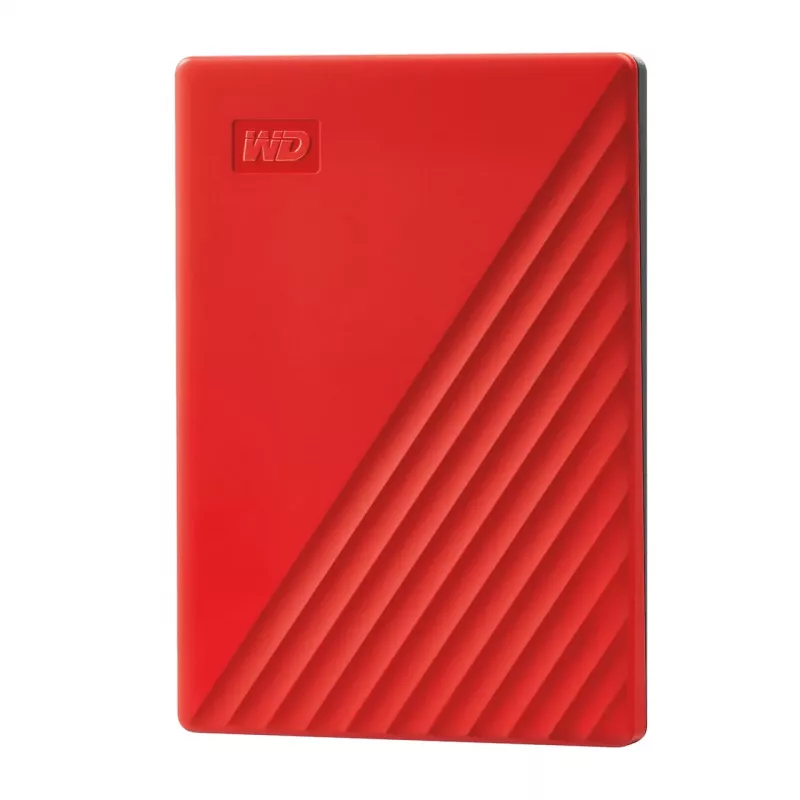 WD My Passport WDBYVG0020BRD - Disco rígido - encriptado - 2TB - externo (portátil) - USB3.0 - AES de 256 bits - vermelho (WDBYVG0020BRD-WESN)