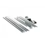 Conjunto de montagem em rack EVER para UPS, modelo W/OP-ZA00-0002/00, distância ajustável entre calhas 800–1200 mm, prateado