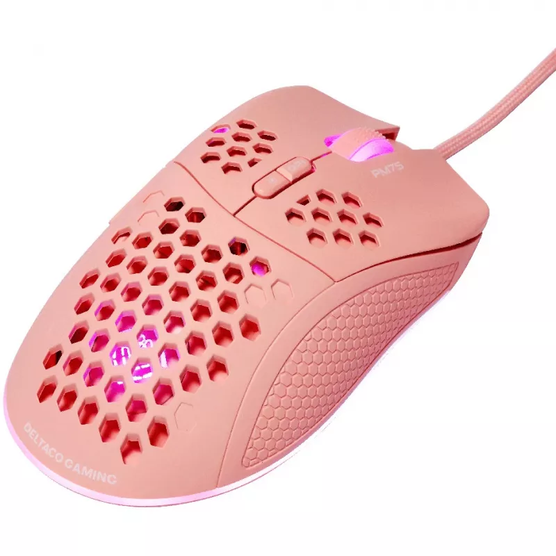 Rato gaming leve Deltaco, RGB (GAM-108-P)