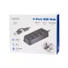 HUB USB 3.2 Gen1, 4x USB-A com interruptor ligar/desligar