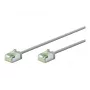 Cabo de rede Goobay Ultra-Flexível CAT 8.1 Patch fino U/FTP Cinzento - ficha extra curta 99,9 % (74343)