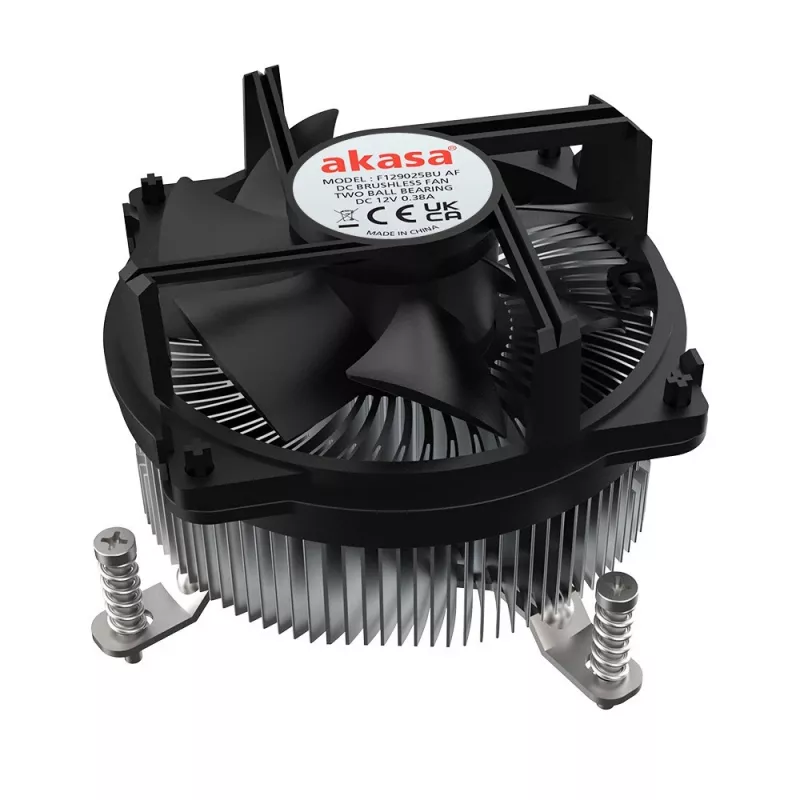 Dissipador híbrido Akasa Intel LGA1700 para processador 9 cm alumínio, preto 1 unid.