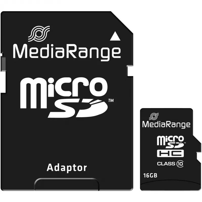 Cartão de memória MediaRange 16GB MicroSDHC Class 10 MR958