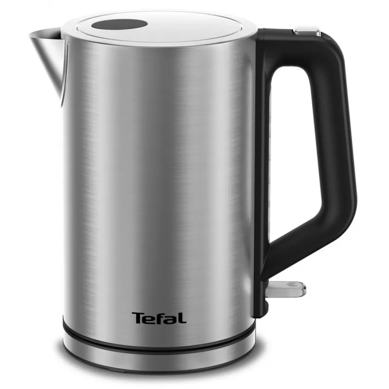 Tefal Bronx KI513D10 chaleira elétrica, 1,7 l, 2400 W, aço inoxidável, base rotativa, filtro, prateada