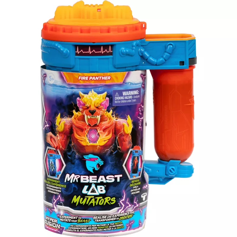 MrBeast Lab Mutators S2 Mutation Chamber - Flame Panther, Figura de Brincar