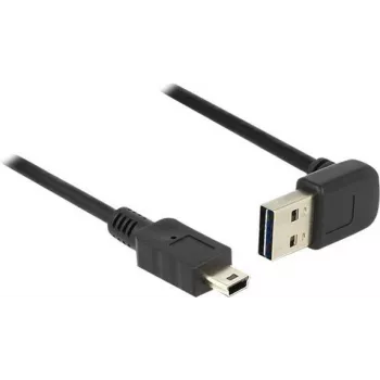Cabo USB DeLOCK 85184 USB 2.0 0,5m USB A Mini-USB B preto