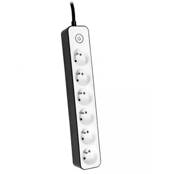 Extensão elétrica TRACER Zebra 1,5 m 6 tomadas