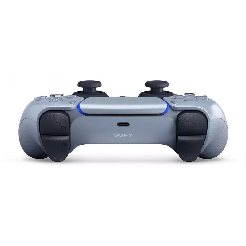 Comando sem fios Sony DualSense para PlayStation 5 — bateria de iões de lítio incorporada, giroscópio, vibração háptica, altifalante, jack de 3,5 mm, prateado
