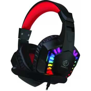 Auscultadores estéreo com microfone Rebeltec SHARK — design on-ear com fios