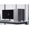 Caixa de PC APNX Midi Tower C1-R-WT-v1 — branca, compatível com ATX/Micro-ATX/Mini-ITX, 3 ventoinhas frontais de 120 mm pré-instaladas, 3 baías de 3,5