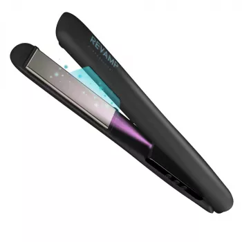 Alisador de cabelo Revamp ST-1850BK-EU com função de brilho iónico, preto