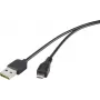 Renkforce cabo USB 2.0 A/Micro-B 1,8 m com ficha reversível