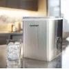 Máquina de fazer gelo BLAUPUNKT IMB301 — máquina de gelo compacta de bancada, produção automática de gelo