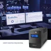 UPS Qoltec Monolith (fonte de alimentação ininterrupta) Dupla conversão (Online) 0,45 kVA 240 W 2 tomadas