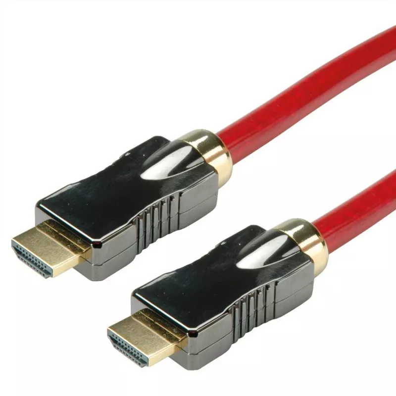 Roline - Cabo HDMI com Ethernet - HDMI macho para HDMI macho - 1 m - Isolamento duplo
