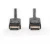 Cabo de ligação DisplayPort com bloqueio 1080p 60Hz FHD Type DP / DP M / M preto 3m