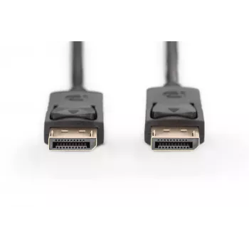 Cabo de ligação DisplayPort com bloqueio 1080p 60Hz FHD Type DP / DP M / M preto 3m