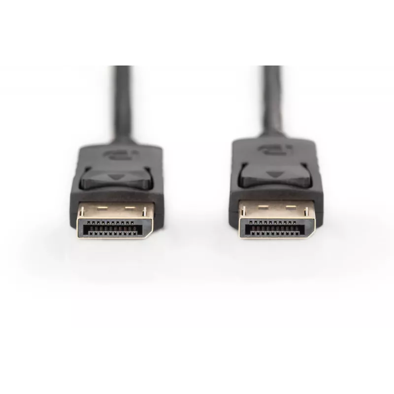 Cabo de ligação DisplayPort com bloqueio 1080p 60Hz FHD Type DP / DP M / M preto 3m