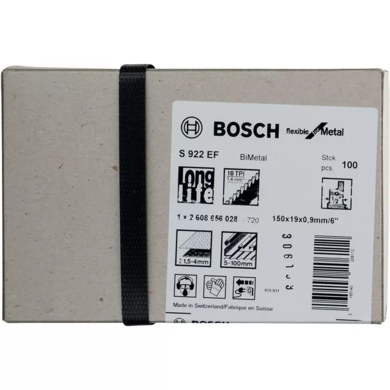 Bosch 2 608 656 028 lâmina de serra tico-tico/serra de recortar/serra sabre bimetal 100 unid.