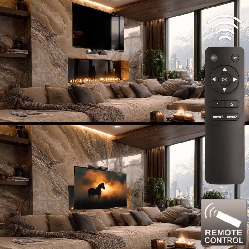 Suporte de parede MACLEAN MC-891 para TV VESA 600x400, inclinável, altura ajustável, carga máx. 35 kg