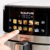 Fritadeira de ar quente Taurus Air Fry 7S 1600W 6,5L, aço inoxidável, 8 programas, 80–200°C, controlo tátil