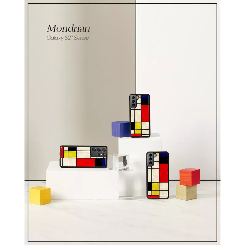 Capa de proteção iKins para Samsung Galaxy S21+ — Modrian preto