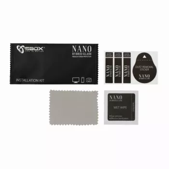 Película de proteção de ecrã Sbox Nano Hybrid Glass 9H para Garmin Fenix 5